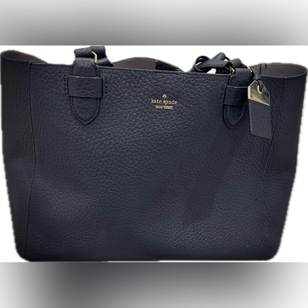 Kate Spade Navy Carter Street Tyler Pebbled Leather Tote